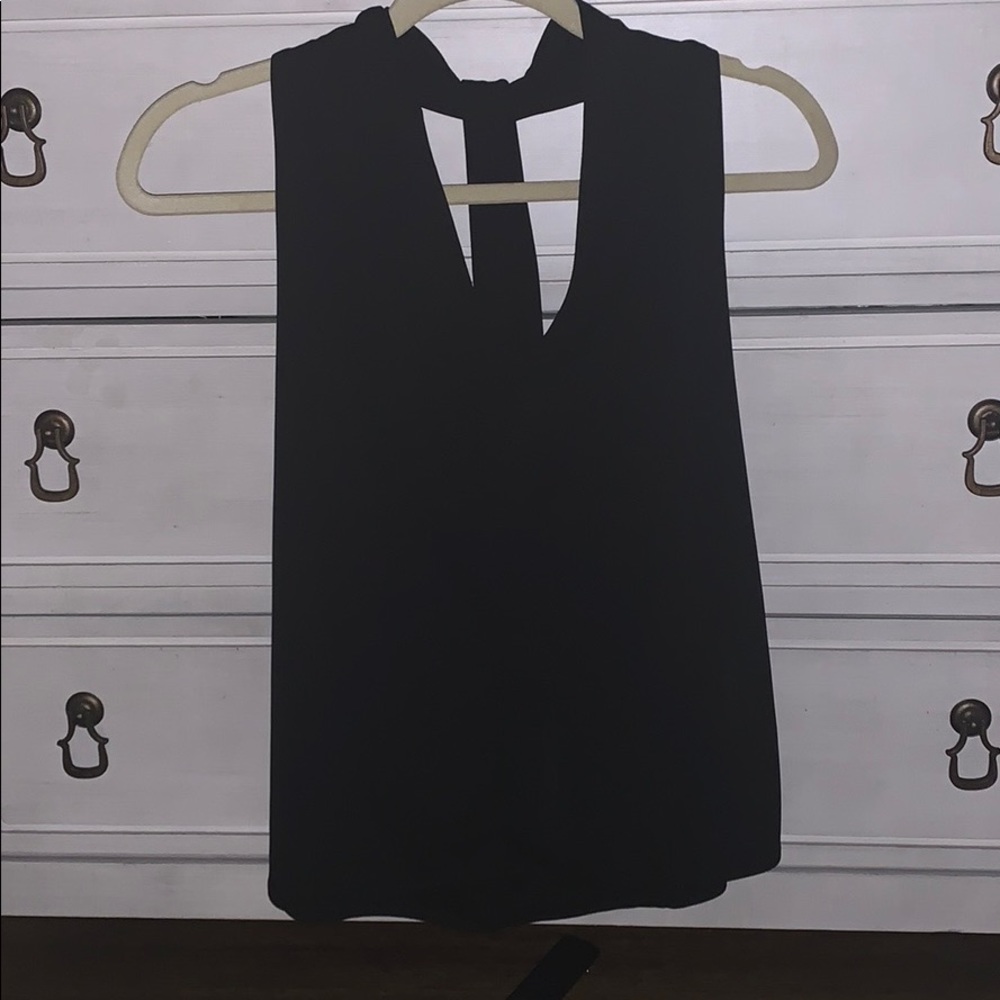 NWT Black Zara TBack Tank